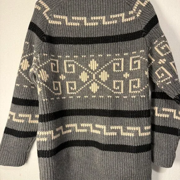 Pendleton WOMEN'S WESTERLEY CARDIGAN Grey and Black Size Medium Womens - Picture 3 of 9